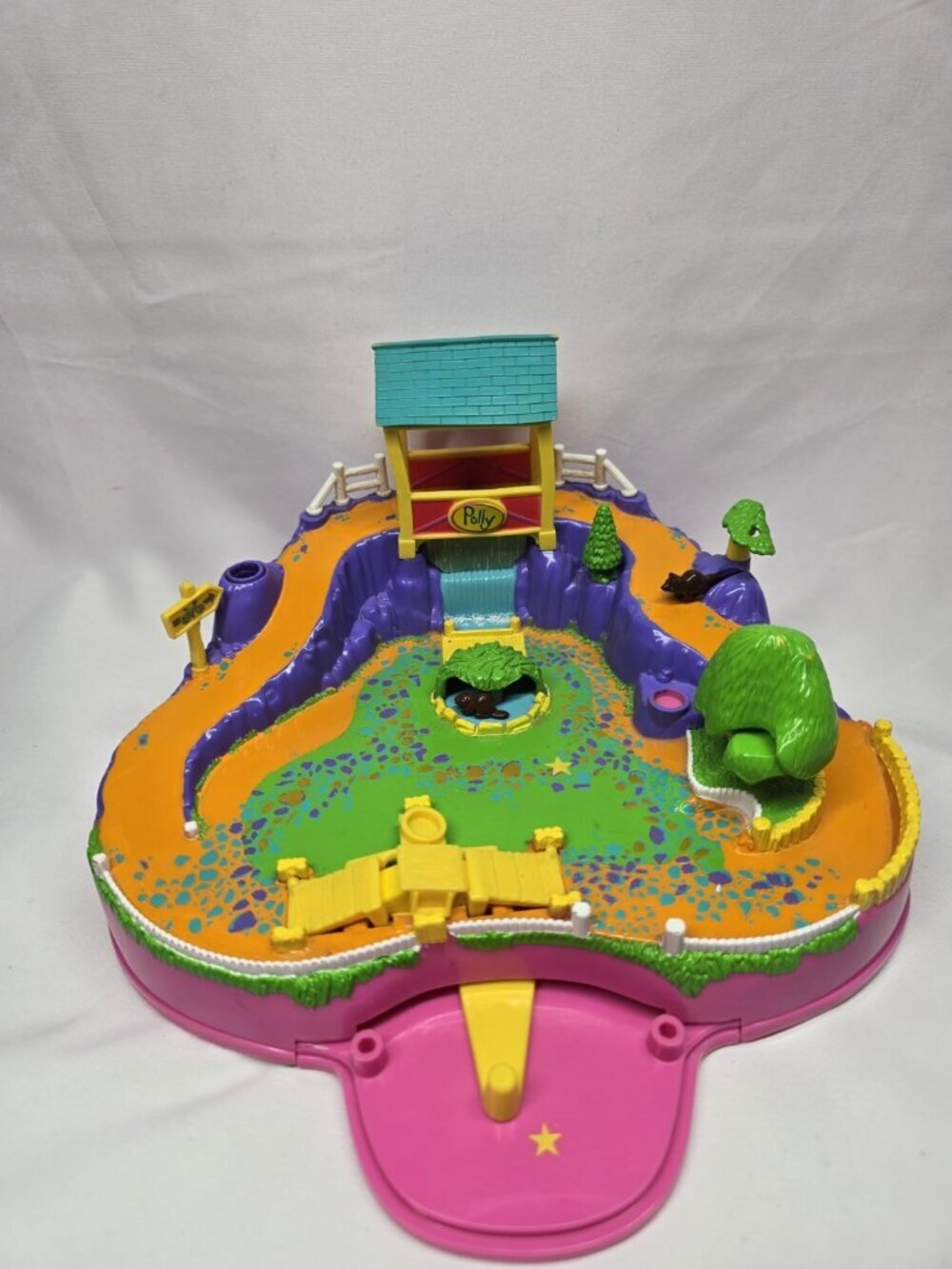 Vintage 1998 Polly Pocket Cycling Action Park Playset No Figures- PLAYSET ONLY